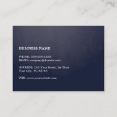 Modern Simple Eleganture Texture Blue WhiteConsult Visitenkarte (Rückseite)