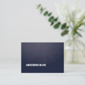 Modern Simple Eleganture Texture Blue WhiteConsult Visitenkarte (Stehend Vorderseite)