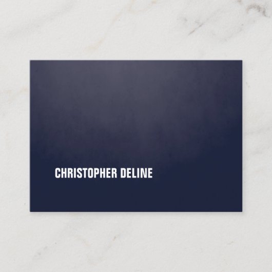 Modern Simple Eleganture Texture Blue WhiteConsult Visitenkarte (Vorderseite)