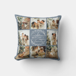 Modern Simple Family Foto Collage Niedlich Dusty B Kissen