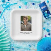 Modern Simple Foto Abschluss Paper Teller (Party)