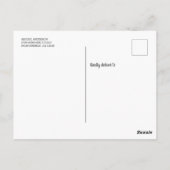 Modern Simple Foto Abschluss Vielen Dank Blue Postkarte (Rückseite)