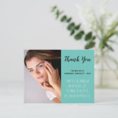 Modern Simple Foto Abschluss Vielen Dank Postcard Postkarte (Stehend Vorderseite)