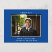 Modern Simple Foto Abschluss Vielen Dank Postkarte (Vorderseite)