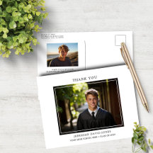 Modern Simple Foto Abschluss Vielen Dank