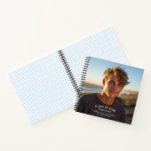 Modern Simple Foto Spiral Notebook Gästebuch Notizblock (Innenseite)