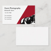 Modern Simple Fotografy Business Cards Visitenkarte (Vorne/Hinten)