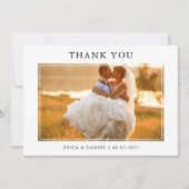 Modern Simple Framed Photo Wedding Landscape (Vorderseite)