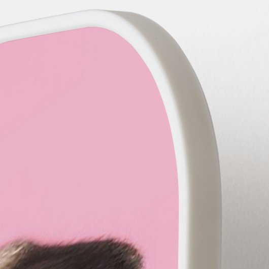 Modern Simple Funny Dog Pet Photo Pickleball Schläger (Linke Seite)