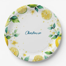 Modern Simple Gelb Lemon Wasserfarbe Geburtstag
