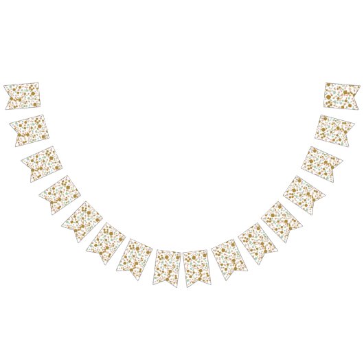 Modern Simple Gold Terrazzo Wimpelkette (Alle)