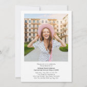 Modern Simple Graduate 2 Photo Graduation Party  Einladung (Rückseite)