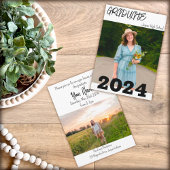 Modern Simple Graduate Custom Foto Name Einladung