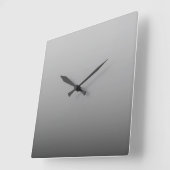 Modern simple gray gradient quadratische wanduhr (Winkel)
