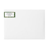 Modern Simple Green Gold Frohe Weihnachten (Vorderseite)