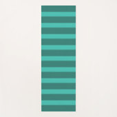 Modern Simple Green Two Tone Stripe line Geometris Yogamatte (Vorderseite)