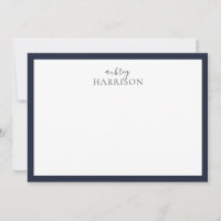 Modern Simple Handwriting Name Navy Blue