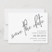 Modern Simple Handwriting Script Save the Date (Vorderseite)