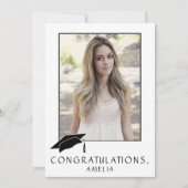 Modern Simple Herzlichen Glückwunsch Abschluss Fot Karte (Vorderseite)