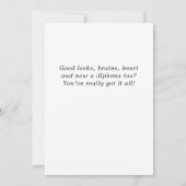 Modern Simple Herzlichen Glückwunsch Abschluss Fot Karte (Rückseite)