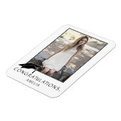 Modern Simple Herzlichen Glückwunsch Abschluss Fot Magnet (Linke Seite)