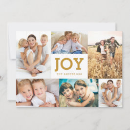 Modern Simple Joliday Foto Collage Card Feiertagskarte