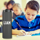 Modern Simple Liam Personalisiert Kindergarten Thermosbecher