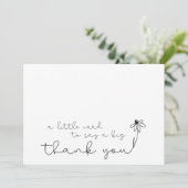 Modern Simple Line Art Dankeschön Card Dankeskarte (Stehend Vorderseite)