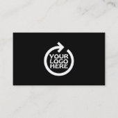 Modern Simple Logo Professional Visitenkarte (Vorderseite)