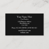 Modern Simple Logo Professional with QR Code Visitenkarte (Rückseite)