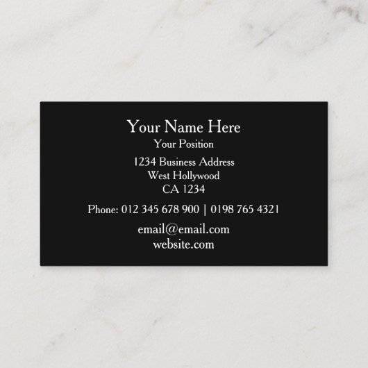 Modern Simple Logo Professional with QR Code Visitenkarte (Rückseite)