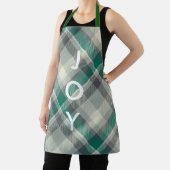 Modern Simple MerChristmas Green Kariert Holiday Schürze (InSitu)