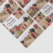 Modern Simple Merry Christmas Family Collage Seidenpapier (Ausschnitt)