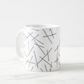 Modern, simple, messy graphic line pattern kaffeetasse (Vorderseite Links)