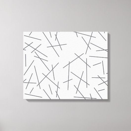 Modern, simple, messy graphic line pattern leinwanddruck (Vorderseite)