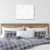 Modern, simple, messy graphic line pattern leinwanddruck (Insitu (Schlafzimmer))