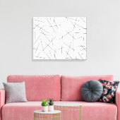 Modern, simple, messy graphic line pattern leinwanddruck (Insitu (Wohnzimmer))