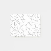 Modern, simple, messy graphic line pattern post-it klebezettel (Vorderseite)