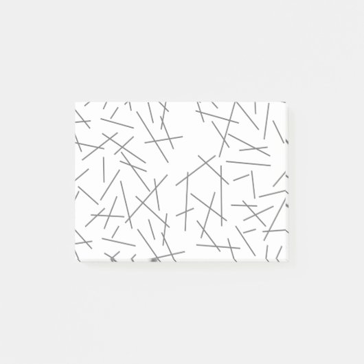 Modern, simple, messy graphic line pattern post-it klebezettel (Vorderseite)