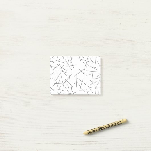 Modern, simple, messy graphic line pattern post-it klebezettel (Auf Schreibtisch)