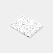 Modern, simple, messy graphic line pattern post-it klebezettel (angewinkelt)