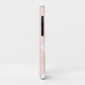 Modern Simple Minimal Girly Blush Pink Gingham Case-Mate iPhone Hülle (Hinten/Links)