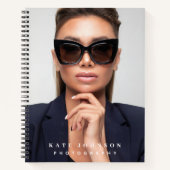 Modern Simple Minimal Photo Photographer Business Notizblock (Vorderseite)