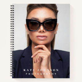 Modern Simple Minimal Photo Photographer Business Notizblock