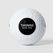 Modern Simple Minimalist Funny Golfball (Vorderseite)