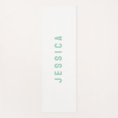 Modern Simple Minimalist Name Yogamatte (Vorderseite)