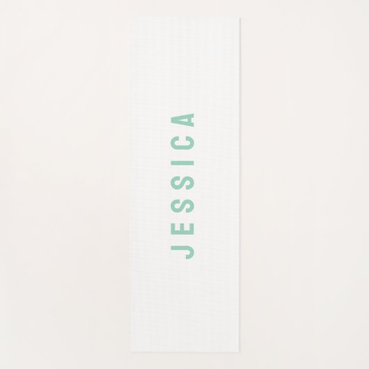 Modern Simple Minimalist Name Yogamatte (Vorderseite)