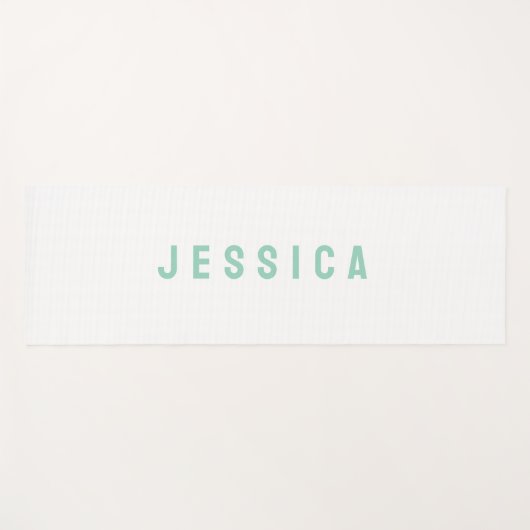 Modern Simple Minimalist Name Yogamatte (Vorderseite (Horizontal))