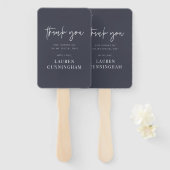 Modern Simple Minimalistisch Chic Vielen Dank Fächer (Vorne und Hinten)