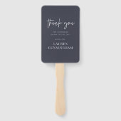 Modern Simple Minimalistisch Chic Vielen Dank Fächer (Rückseite)